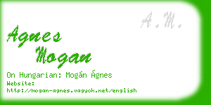 agnes mogan business card